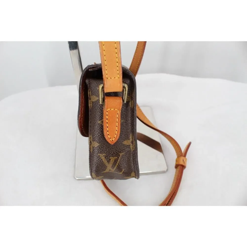 LOUIS VUITTON Mini Saint-Cloud Bebe RARE Shoulder Bag Leather Brown Authentic